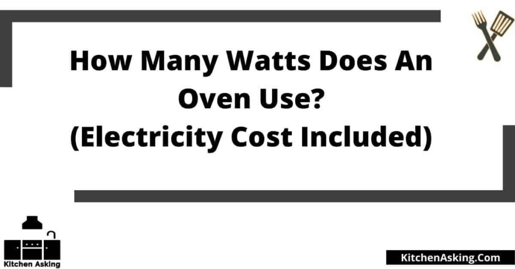 how many watts does an oven use